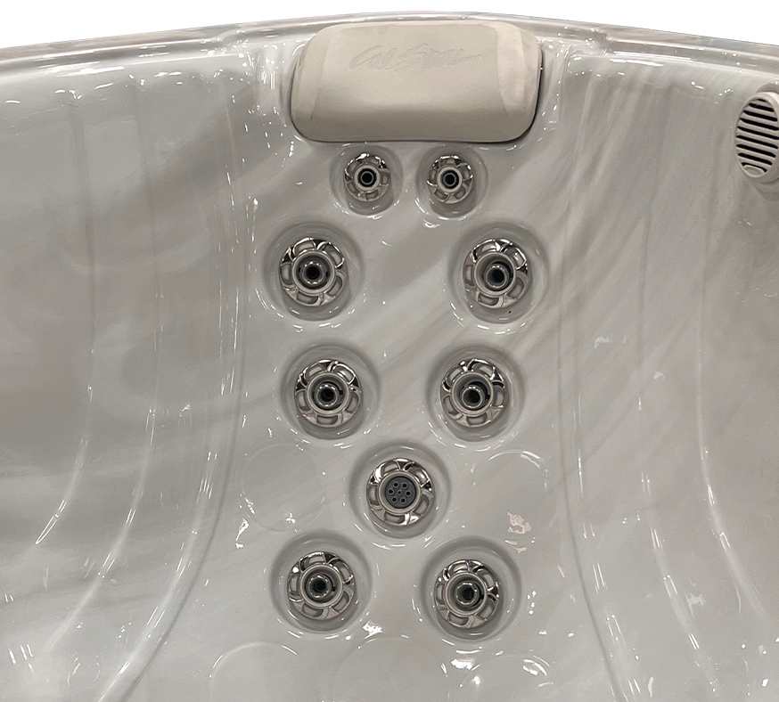 close-up of Cal Spas Exclusive Velocity&trade; Jets